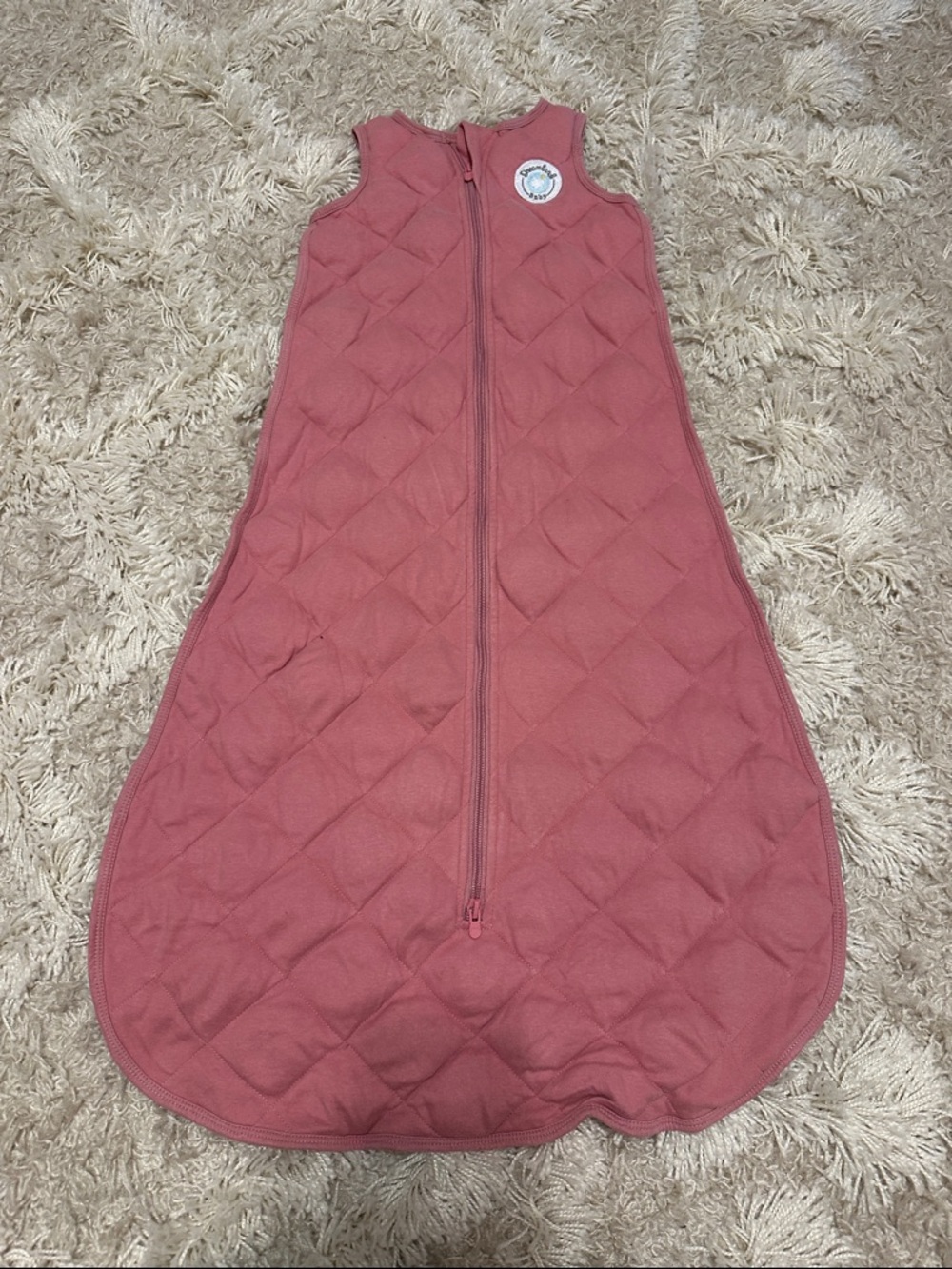 Mauve Quilted Baby Sleep Sack One-Piece